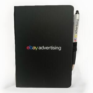 eBay Journal Notebook Black with eBay Ballpoint Pen eBay Advertising Reseller
